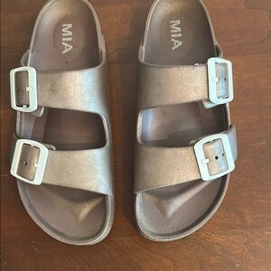 MIA Rose Gold Sandals Comfortable Adjustable Straps